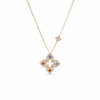 Roberto Coin 18K Rose Gold Carnevale Diamond and Multi Stone Necklace