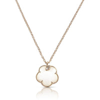 Pasquale Bruni 18K Rose Gold White Agate, Champagne, and White Diamond Petit Joli Necklace