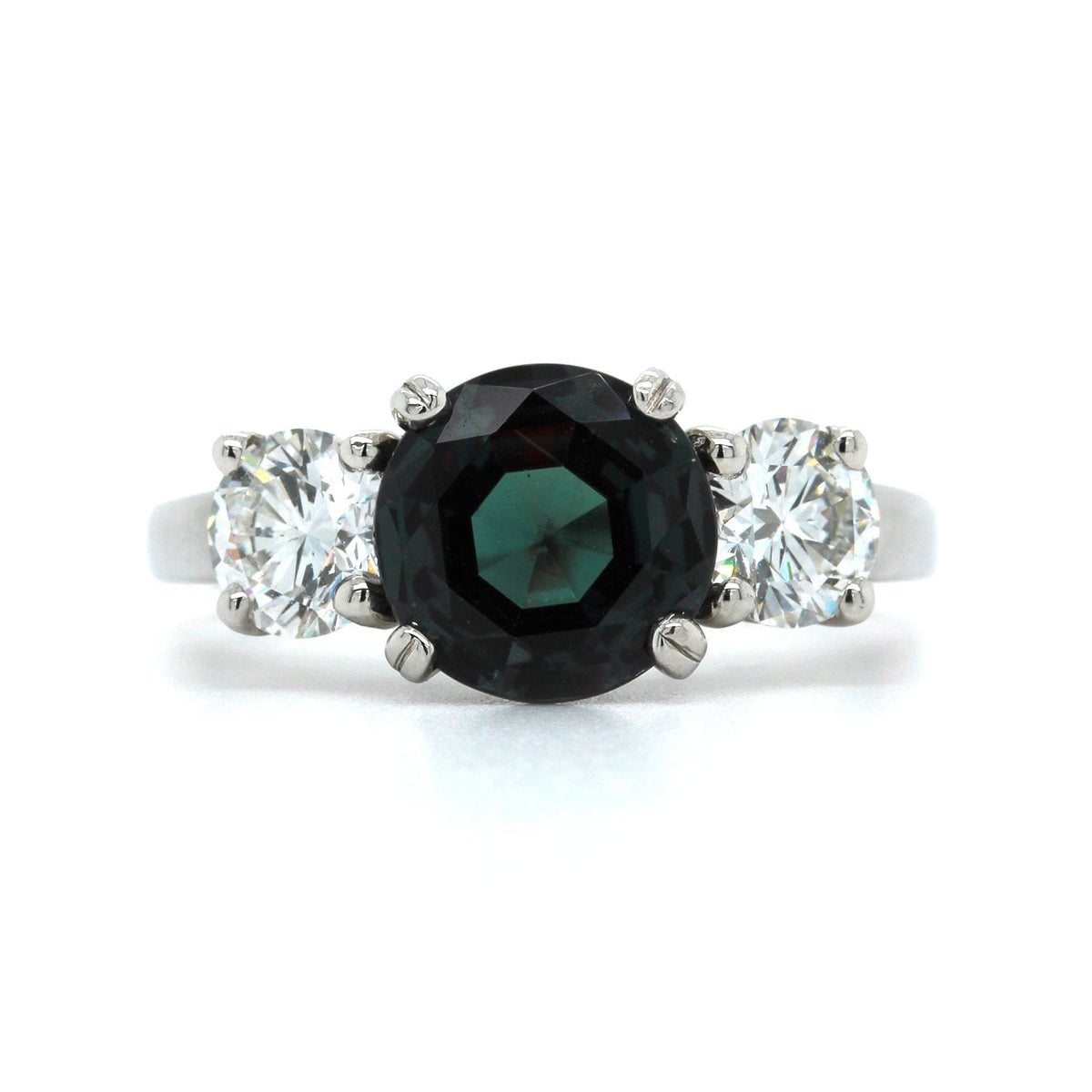 Oscar Heyman Platinum Alexandrite and Diamond Ring