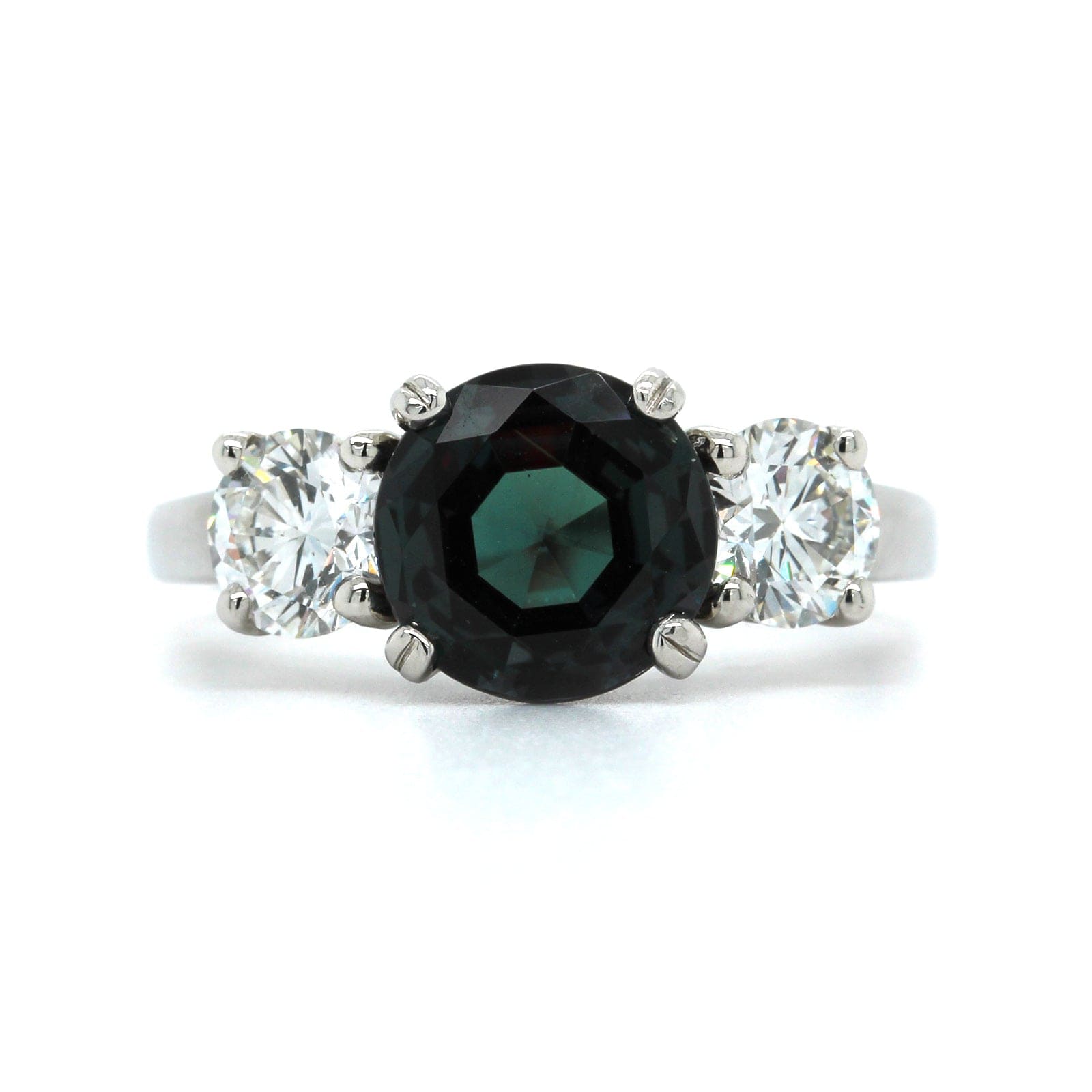Oscar Heyman Platinum Alexandrite and Diamond Ring