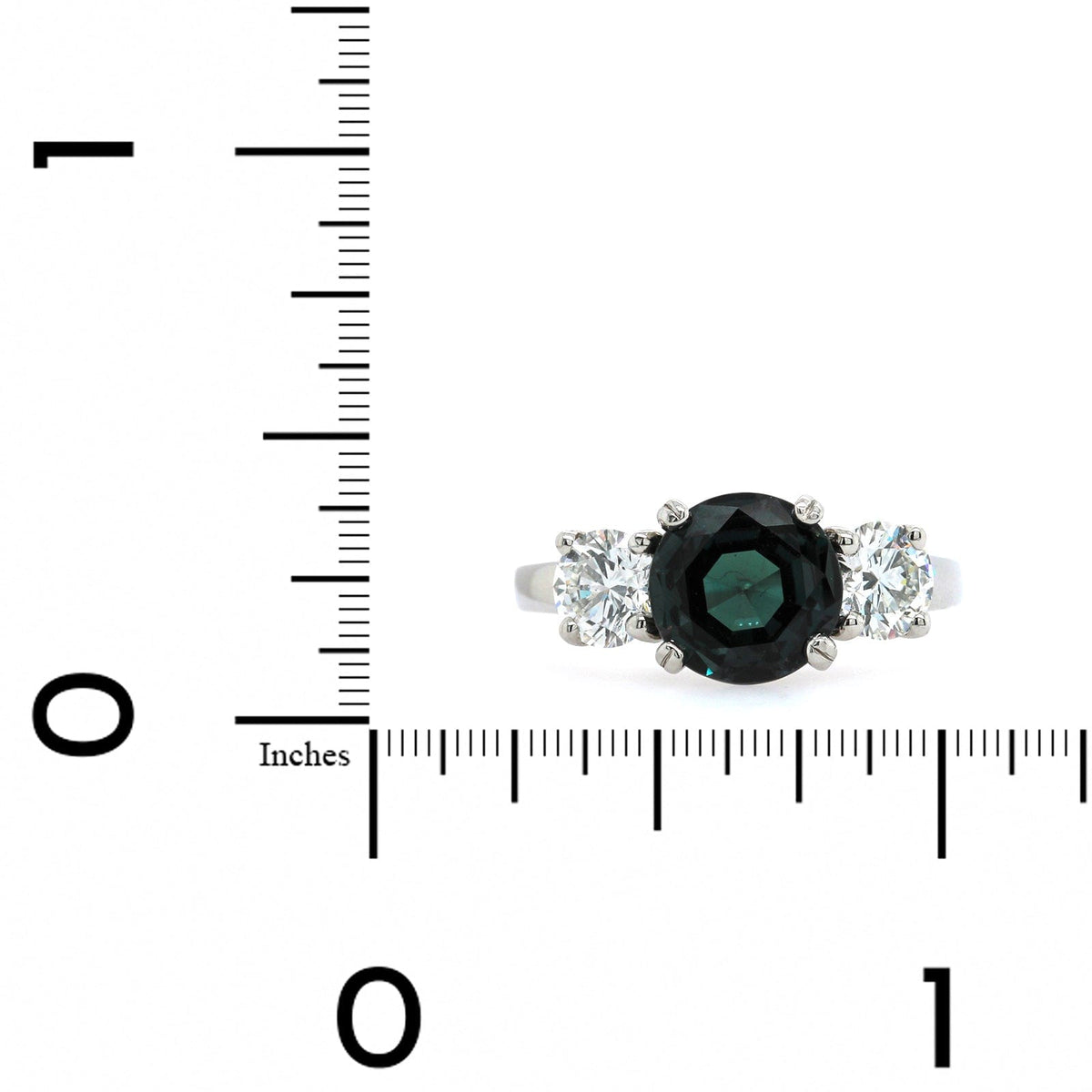 Oscar Heyman Platinum Alexandrite and Diamond Ring