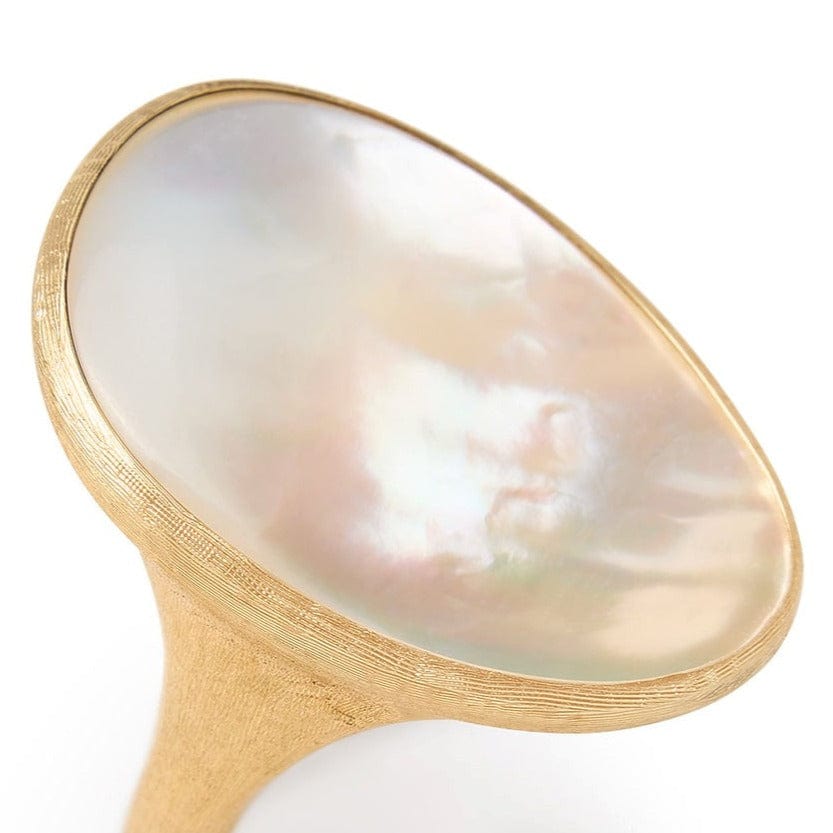 Marco Bicego Lunaria 18K Yellow Gold Mother of Pearl Ring