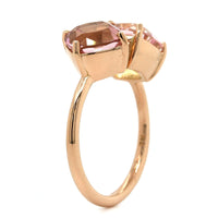 18K Rose Gold Toi Et Moi Morganite Ring