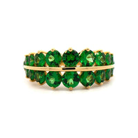 Etho Maria 18K Yellow Gold Graduated Tsavorite Ring