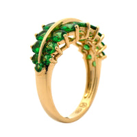 Etho Maria 18K Yellow Gold Graduated Tsavorite Ring