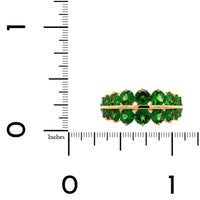 Etho Maria 18K Yellow Gold Graduated Tsavorite Ring