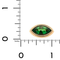 Eclat Jewels 18K Rose Gold Marquise Shaped Tsavorite and Diamond Ring