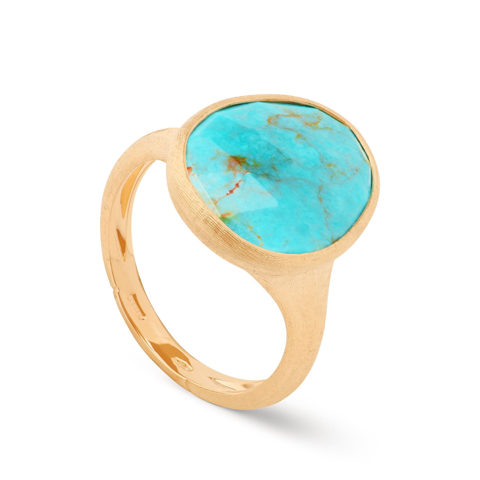 Marco Bicego Lunaria 18K Yellow Gold Turquoise Ring