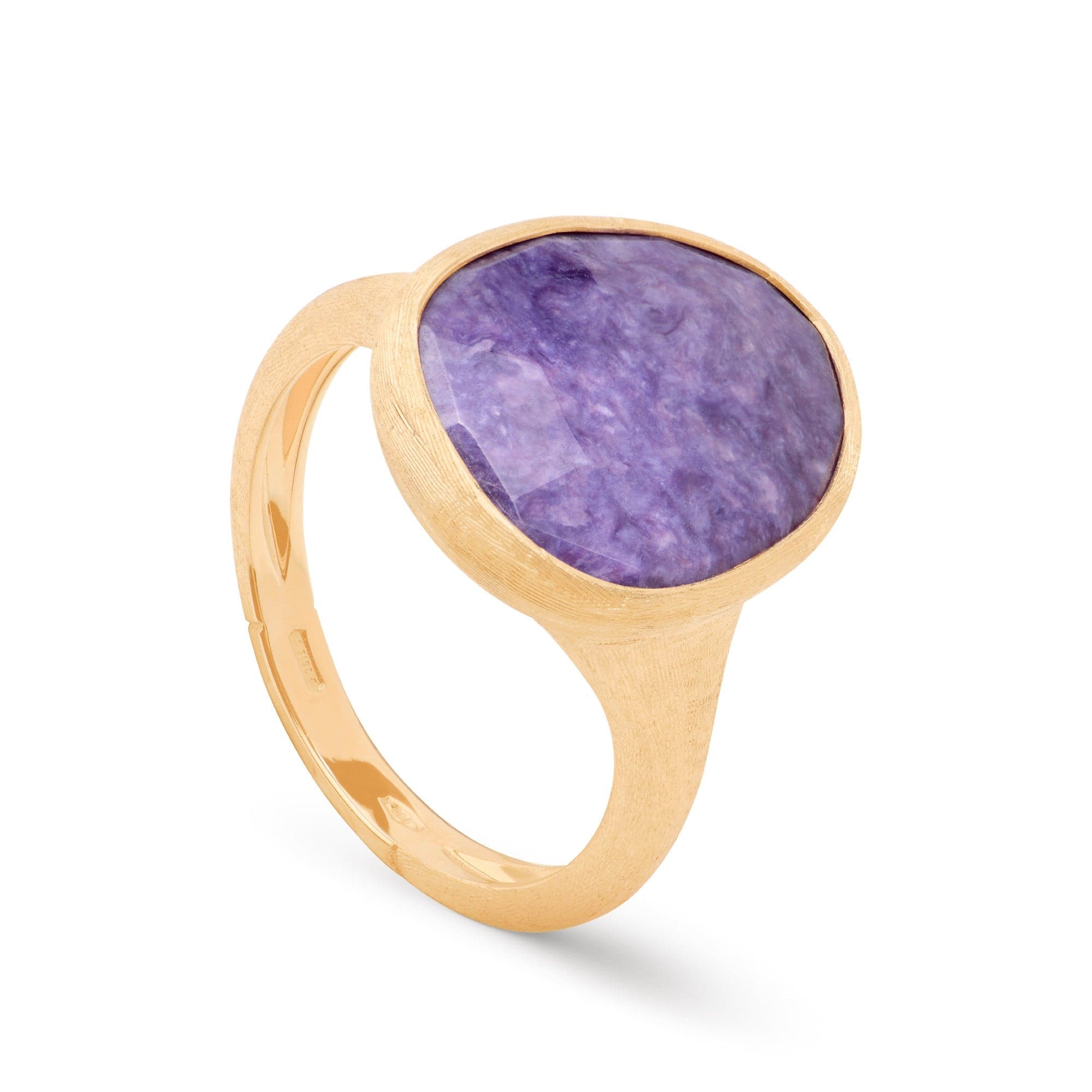 Marco Bicego Lunaria 18K Yellow Gold Charoite Ring