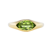Emily P. Wheeler 18K Yellow Gold Marquise Peridot Ring