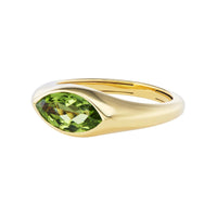 Emily P. Wheeler 18K Yellow Gold Marquise Peridot Ring