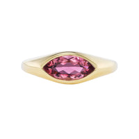 Emily P. Wheeler 18K Yellow Gold Marquise Pink Tourmaline Ring