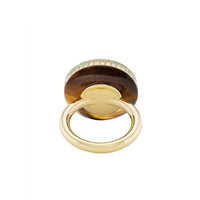 Emily P. Wheeler 18K Yellow Gold Mint Tourmaline and Diamond Halo Ring