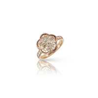 Pasquale Bruni 18K Rose Gold Diamond and Carnelian Petit Joli True Passion Ring
