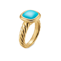 DY Mercer® Color Stone Ring 18K Yellow Gold with Turquoise, 10mm