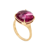 Marco Bicego Jaipur 18K Yellow Gold Large Pink Tourmaline Ring