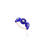 Fernando Jorge 18K Rose Gold Lapis and Diamond Ring