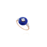 Fernando Jorge 18K Rose Gold Lapis and Diamond Orbit Ring