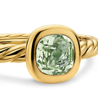 DY Mercer® Color Cable Ring 18K Yellow Gold with Prasiolite, 5.5mm