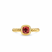 DY Mercer® Color Cable Ring 18K Yellow Gold with Rhodolite Garnet, 5.5mm