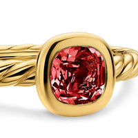 DY Mercer® Color Cable Ring 18K Yellow Gold with Rhodolite Garnet, 5.5mm