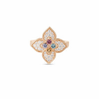 Roberto Coin 18K Rose Gold Multi Gemstone and Diamond Carnival Ring