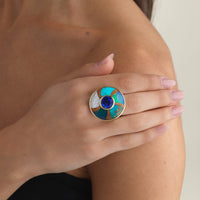 Emily P. Wheeler 18K Yellow Gold One-of-a-Kind Multi Gemstone and Diamond Balance Ring