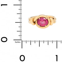 Vanessa Fernandez 18K Yellow Gold One Of A Kind Spinel Curva Ring