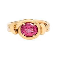 Vanessa Fernandez 18K Yellow Gold One Of A Kind Spinel Curva Ring