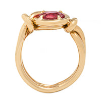 Vanessa Fernandez 18K Yellow Gold One Of A Kind Spinel Curva Ring