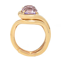Vanessa Fernandez 18K Yellow Gold One Of A Kind Lavender Spinel Curva Ring