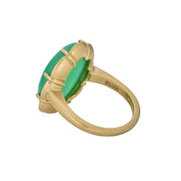 Elva 18K Yellow Gold Oval Chrysoprase Margot Ring