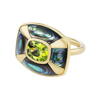 Emily P. Wheeler 18K Yellow Gold One-of-a-Kind Peridot Balance Ring
