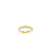 Anthony Lent 18K Yellow Gold Tiny Hands Stacking Ring