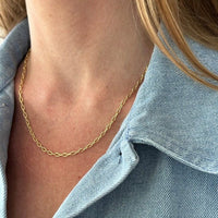 14K Yellow Gold Heavy Slim Chain