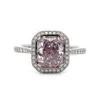 Platinum Fancy Purple Diamond Ring