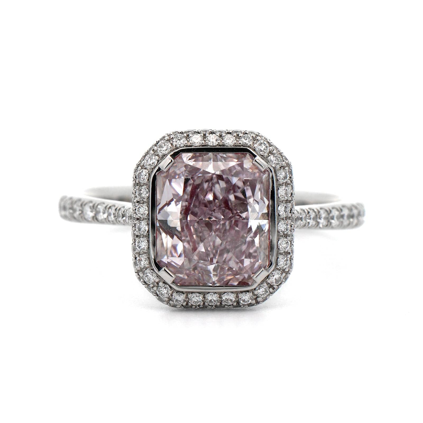 Platinum Fancy Purple Diamond Ring