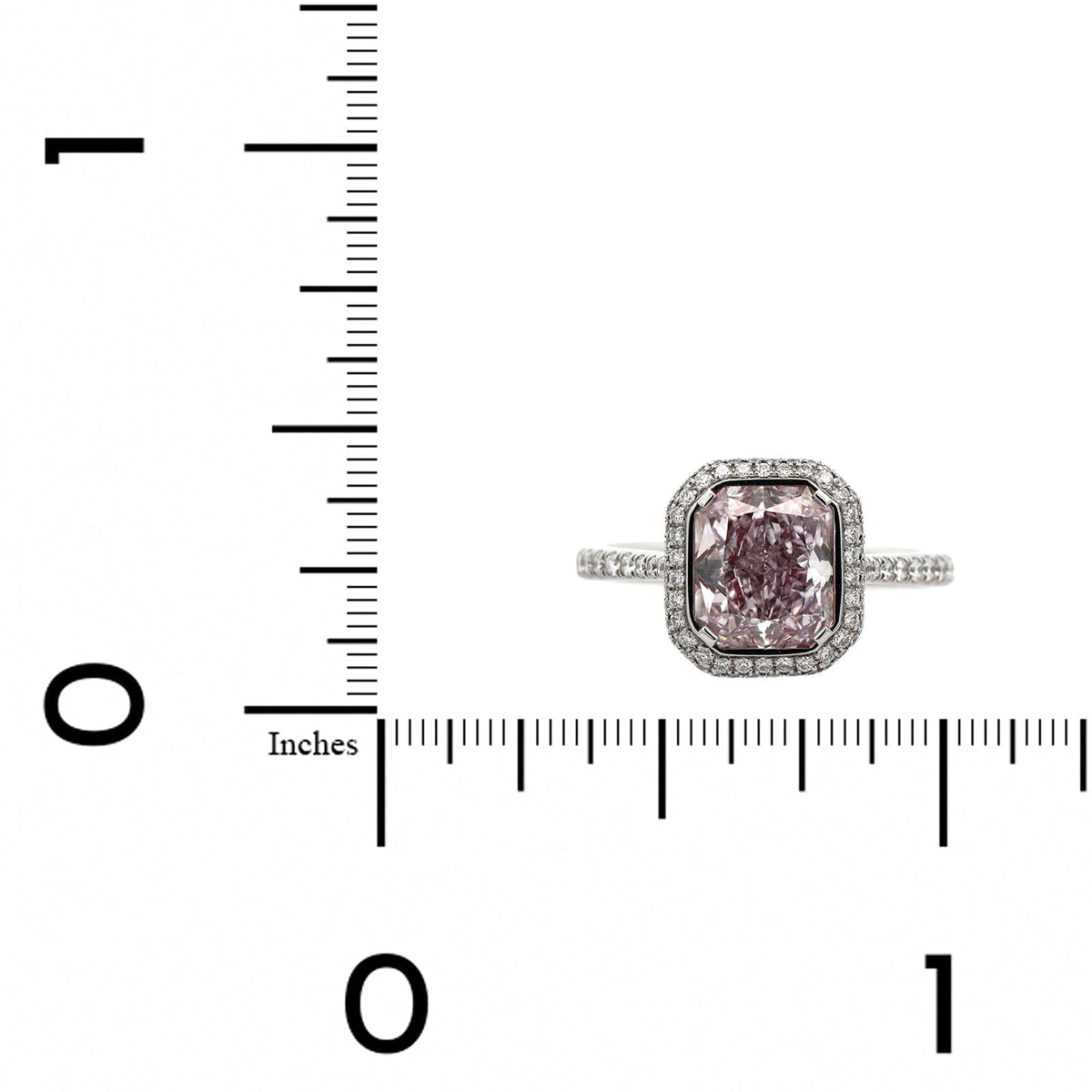 Platinum Fancy Purple Diamond Ring