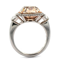 Platinum and 18K Rose Gold 3 Stone Fancy Brown Diamond Ring