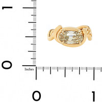 Vanessa Fernandez 18K Yellow Gold One Of A Kind Brownish Green Diamond Curva Ring