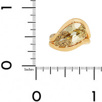 Vanessa Fernandez 18K Yellow Gold One-of-a-Kind Brownish Yellow Diamond Curva Pinky Ring