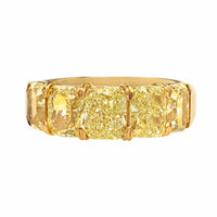 18K Yellow Gold Radiant Cut Fancy Yellow Diamond Ring