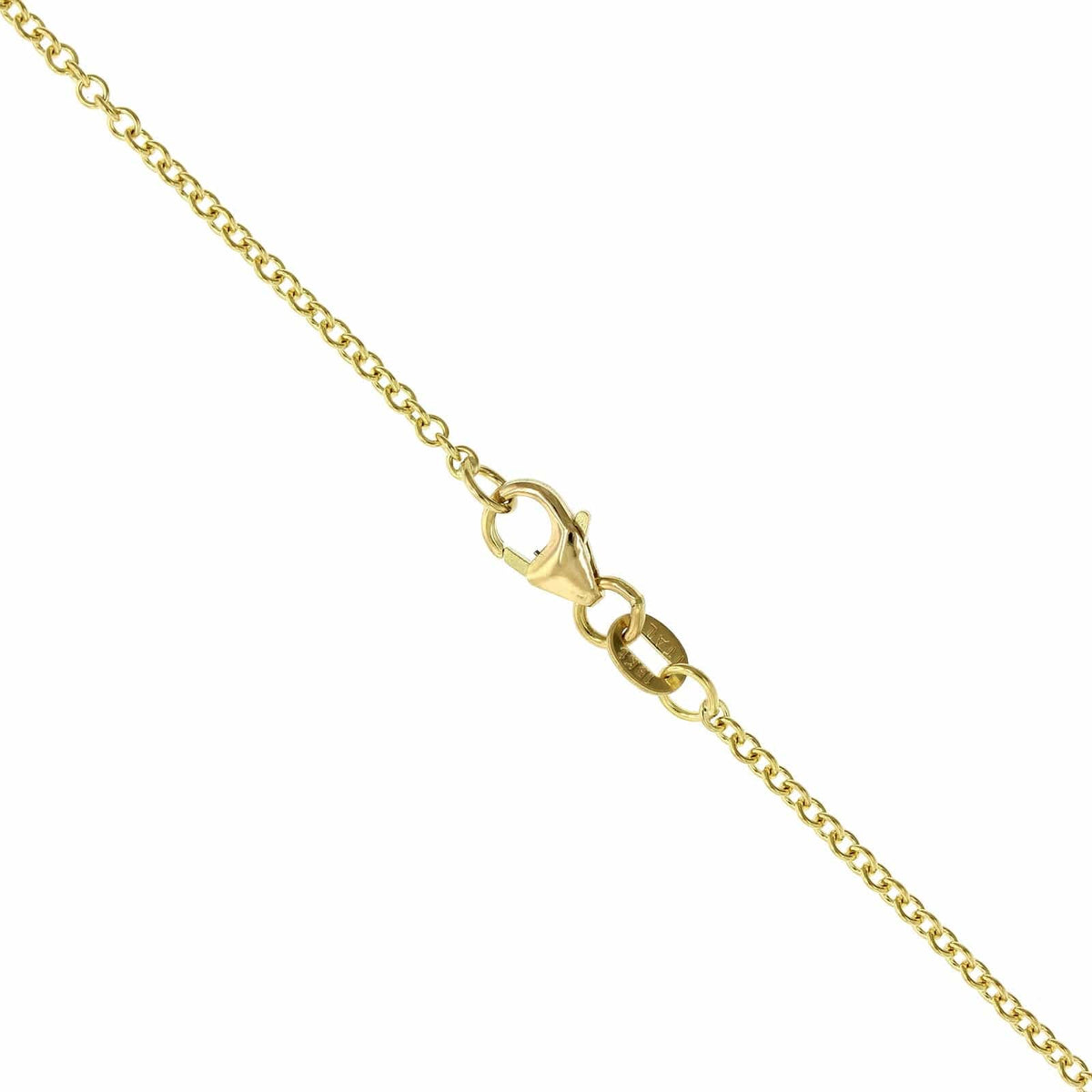 18K Yellow Gold Brown Marquise Diamond Pendant