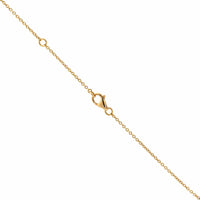 14K Two Tone Pear Shaped Yellow Diamond Pendant Necklace
