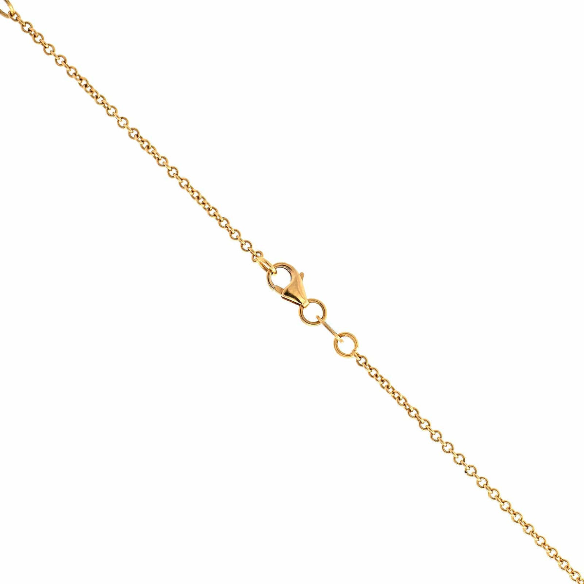 18K Yellow Gold Yellow Diamond Pendant Necklace
