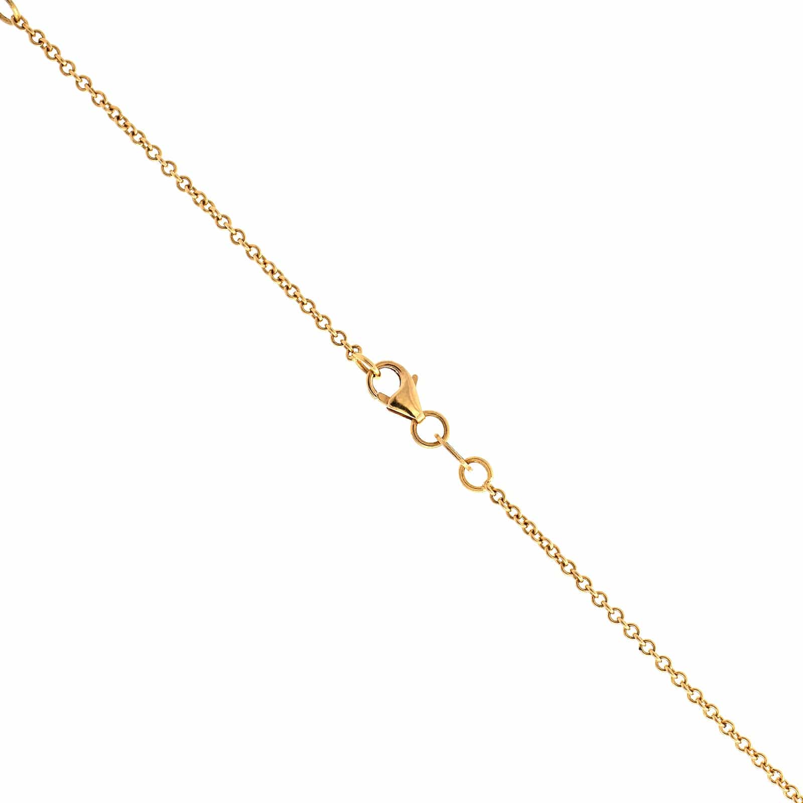 18K Yellow Gold Yellow Diamond Pendant Necklace