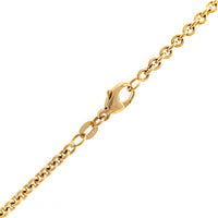 18K Yellow Gold Yellow Diamond Heart Shaped Pendant Necklace