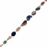 18K White Gold Multi Shaped Opal Bracelet