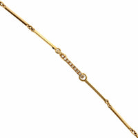 Eclat Jewels 18K Rose Gold Opal & Diamond Link Necklace