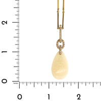 Eclat Jewels 18K Rose Gold Opal & Diamond Link Necklace